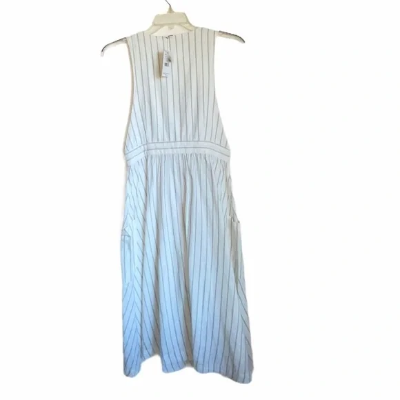 NWT- Free People Diana sleeveless striped midi shift Cotton Dress. Size medium - Picture 5 of 10